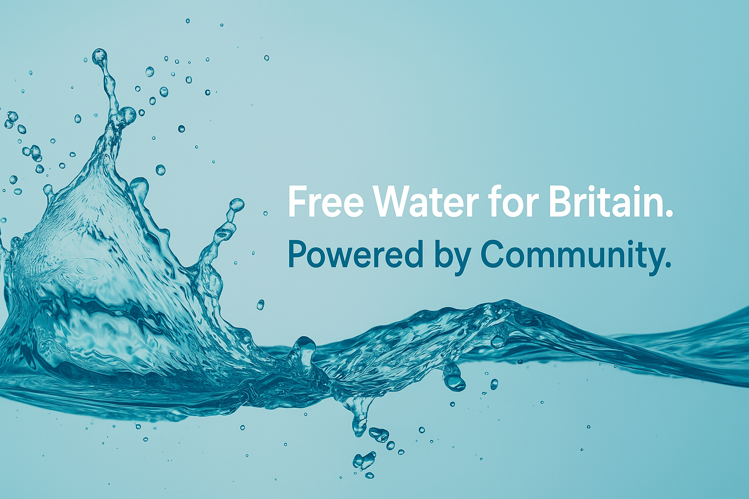 Freee Water CIC: Free Water for Everyone, Funded by Brands, Built for Britain